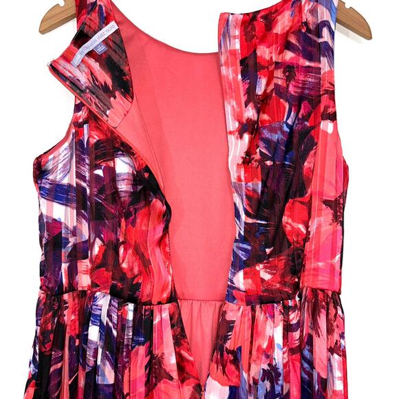 Luxe by Carmen Marc Valvo Floral Fit & Flare Dress Size 14 - Picture 11 of 15